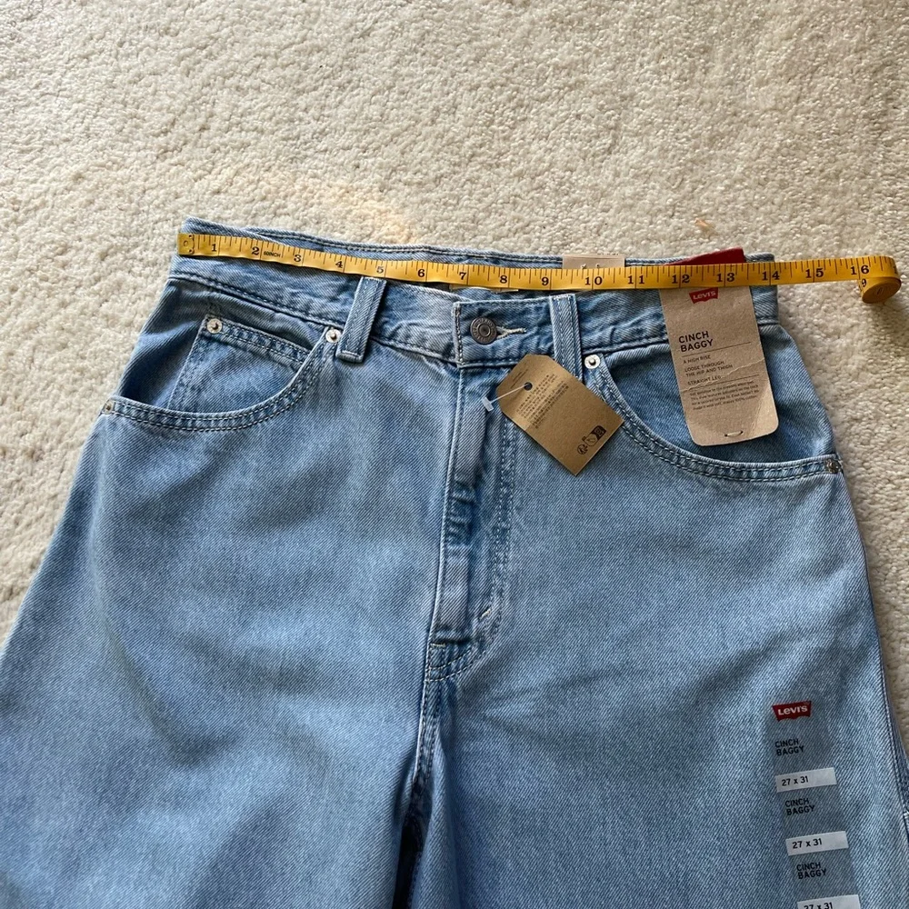 NWT Levi's Cinch Baggy High Rise Women's Jeans Size 27/31 - Picture 10 of 14